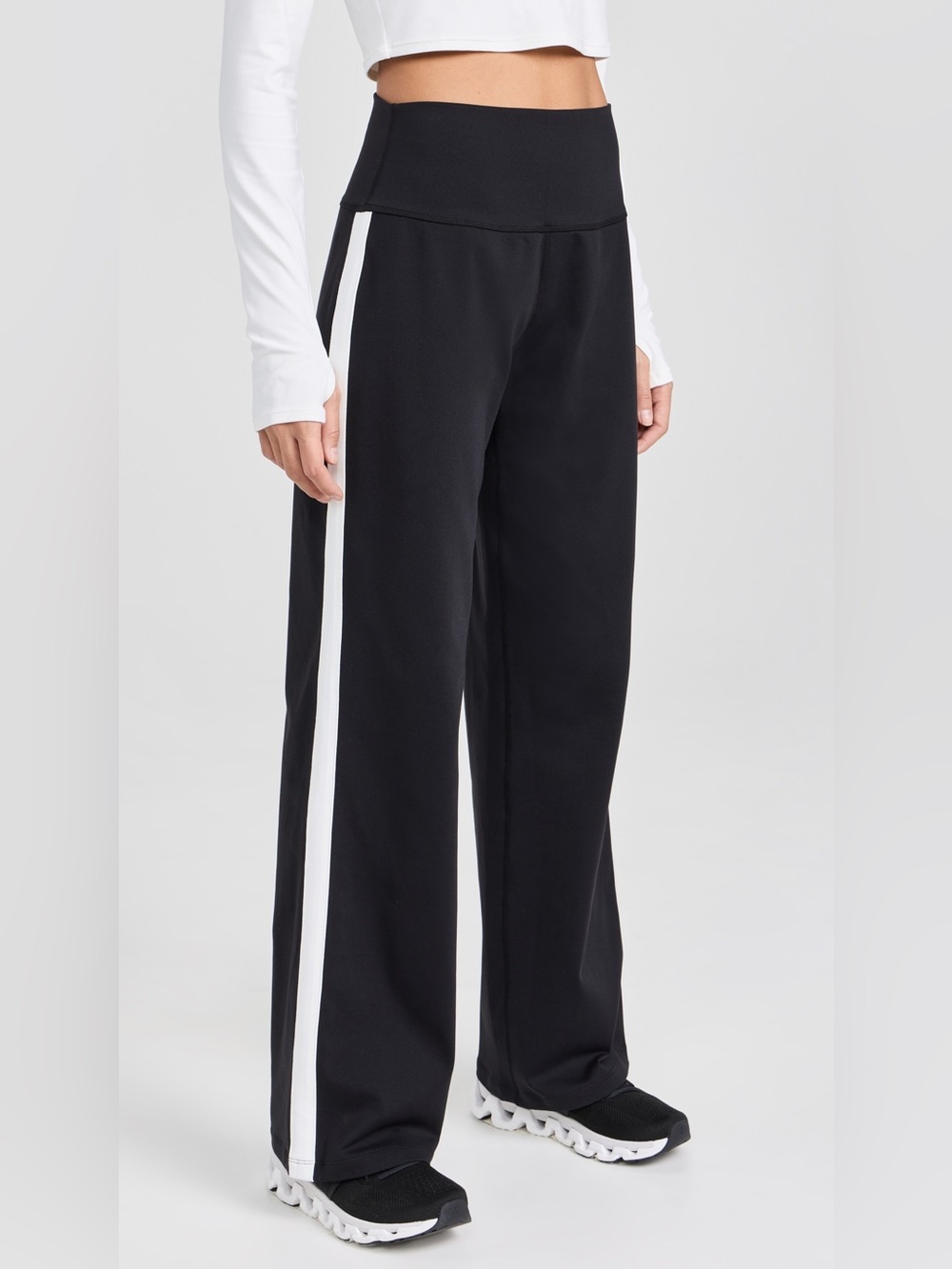 Splits 59 Harper Supplex Black White Stripe Athletic Pants XS